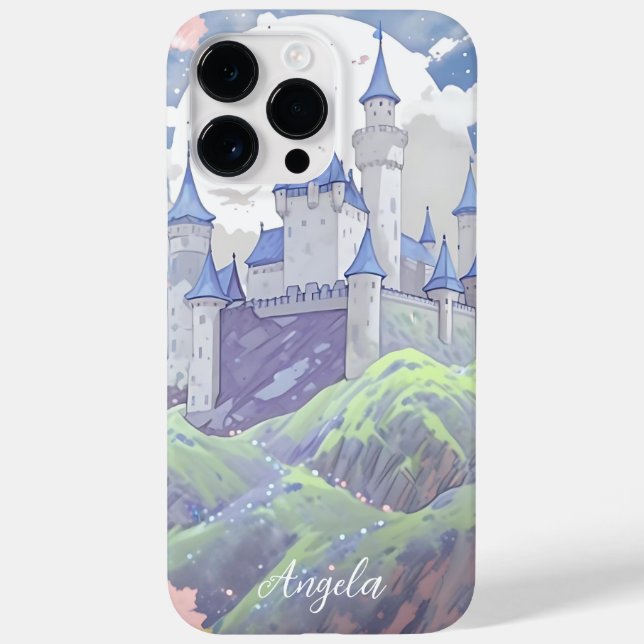 Castelo de Fairytale Personalizado Pastel Watercol (Verso)