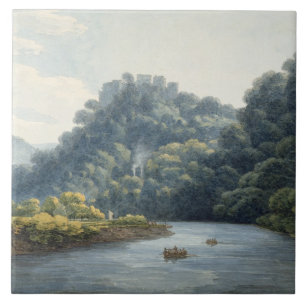 Castelo de Goodrich no Wye (w/c, caneta & tinta,