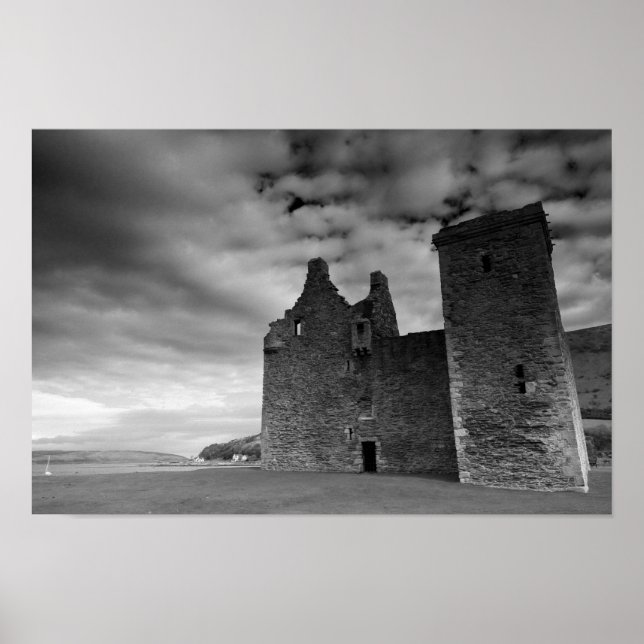 Castelo de Lochranza, Ilha de Arran, Poster da Esc (Frente)