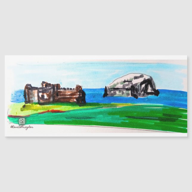 Castelo de Tantallon e Rocha Bass, Escócia (Frente)