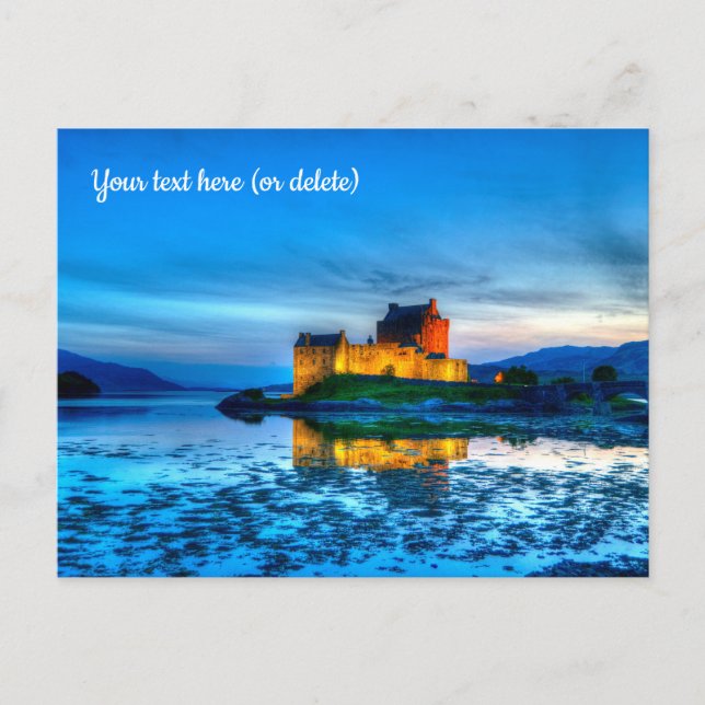 Castelo Eilean Donan, cartão postal da Escócia (Frente)