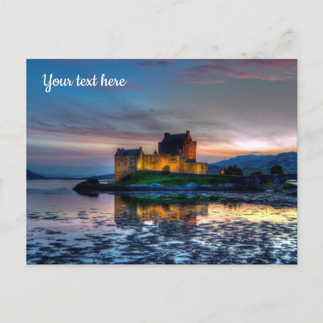 Castelo Eilean Donan, Cartão Postal da Escócia (Frente)