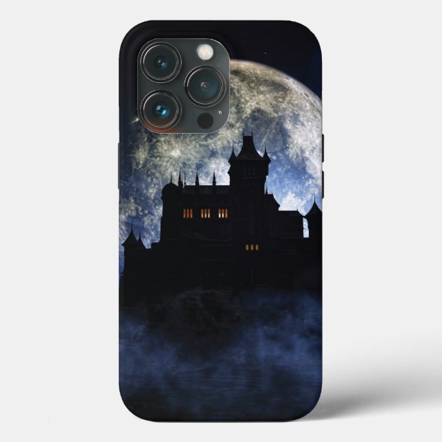 Castelo fantasma durante a noite (Verso)