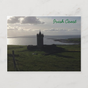 Castelo Irlandês No Cartão Postal Da Costa