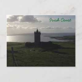 Castelo Irlandês No Cartão Postal Da Costa