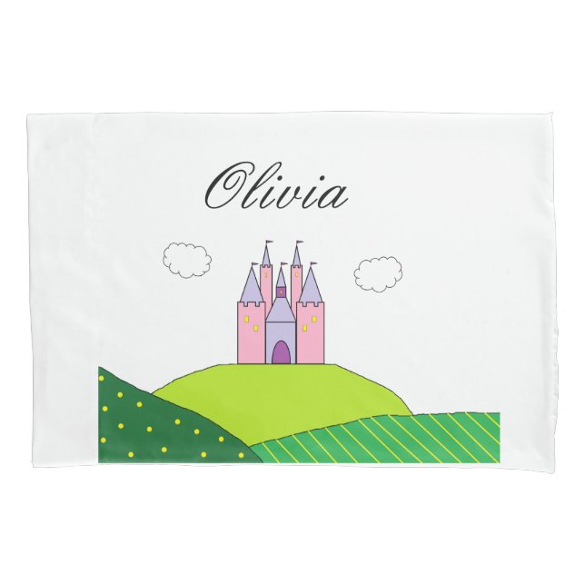 Castelo Personalizado Pillowcase (Frente)