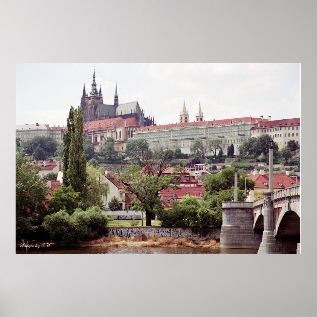 Castelo Real em Praga Poster (Frente)