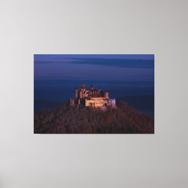 CASTELO SOBRE IMPRESSÃO MOUTAIN NA CANVAS ESTICADA (Frente)