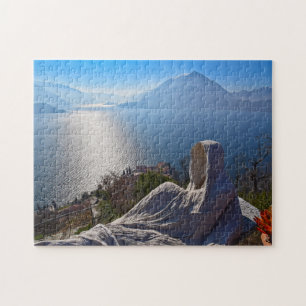 Castelo Vezio - lago Como, Italia - quebra-cabeça