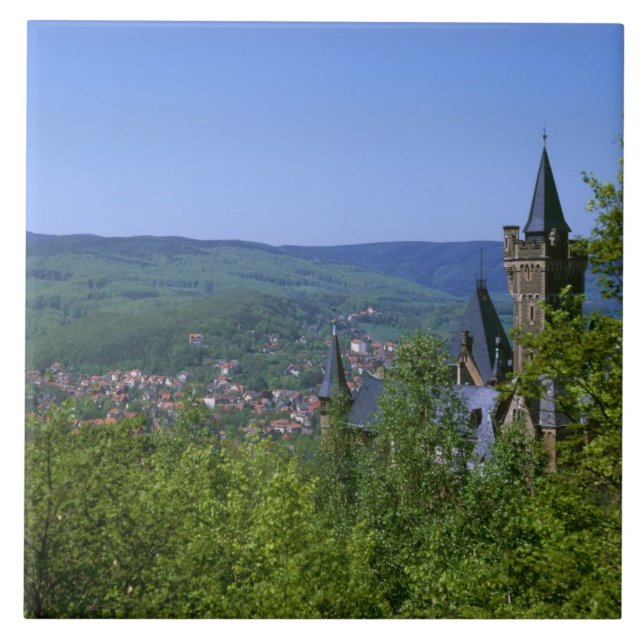 Castelo, Wernigerode, Saxônia-Anhalt, Alemanha (Frente)