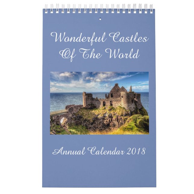 Castelos do calendário anual 2018 do mundo (Capa)