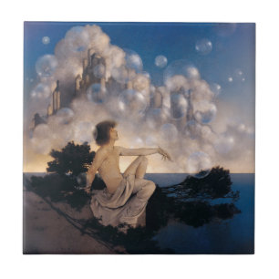 Castelos no Ar de Maxfield Parrish 1904 Fantasia V