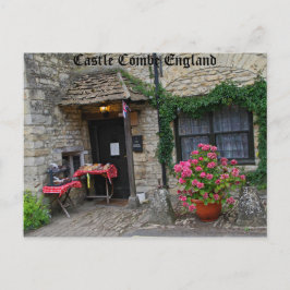 Castle Combe Inglaterra, fotografia em cartão post