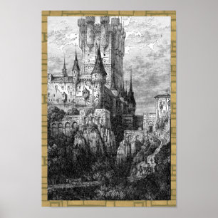 Castle e Brick Border Poster