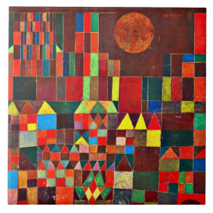 Castle e Sun, abstrato de Paul Klee