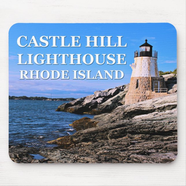 Castle Hill Lighthouse, Rhode Island Mousepad (Frente)