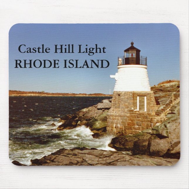 Castle Hill Lighthouse, Rhode Island Mousepad (Frente)