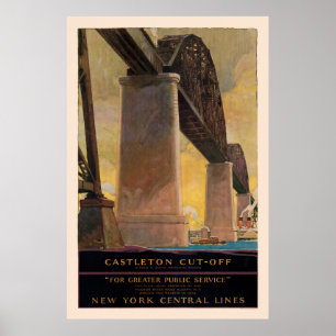 Castleton Cut-Off Nova York Poster vintage 1924