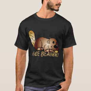 Castor agradável das camisetas engraçadas - cast