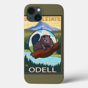 Castor & capa do Mt. - Odell, Oregon