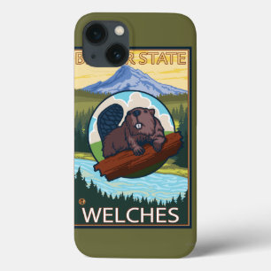 Castor & capa do Mt. - Welches, Oregon
