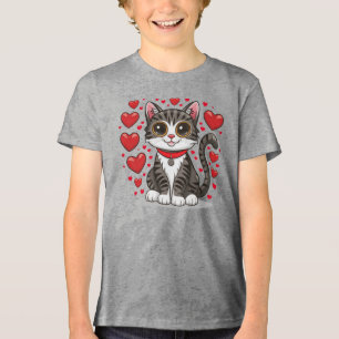 Cat com símbolos de amor Clipart-85245