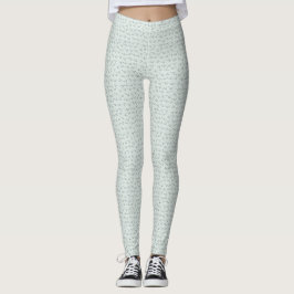 Cat Doodle Leggings – Sage Green