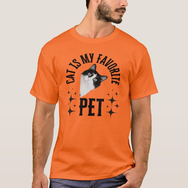Cat é minha camisa favorita de mascote (Frente)