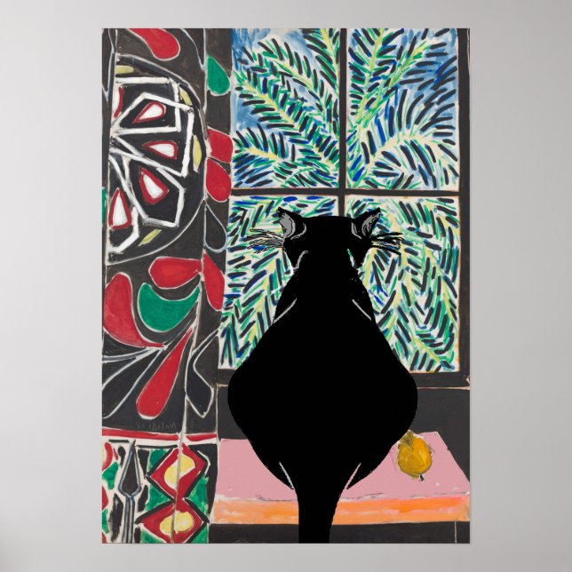 Cat em Janela, adicionar Poster de texto (Frente)