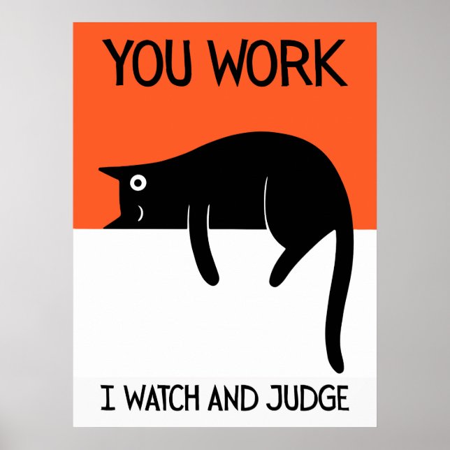 Cat | Funny & decorative Poster (Frente)