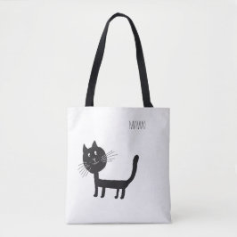 Cat Funny Miawo Tote Bag