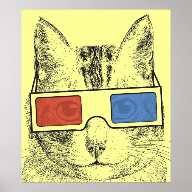 Cat Funny Poster (Frente)