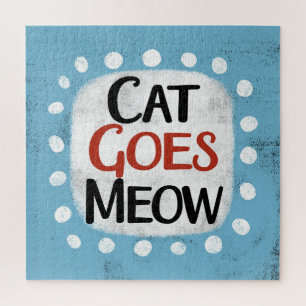 Cat Goes Meow Jigsee Quebra-cabeça