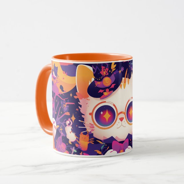 Cat - Halloween Themed | Caneca (Frente Esquerda)