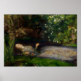 Cat Impressão Ophelia