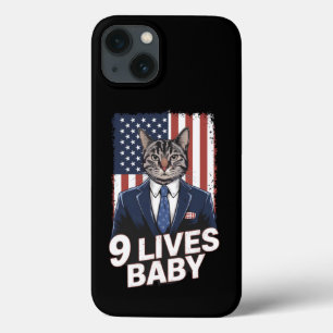 Cat in Suite com Trump Hair American Flag 9 Livres