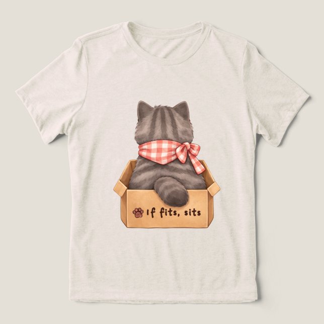 Cat in The Box T-Shirt (Design frontal)