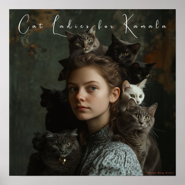 Cat Ladens para Kamala Fine Art Poster (Frente)