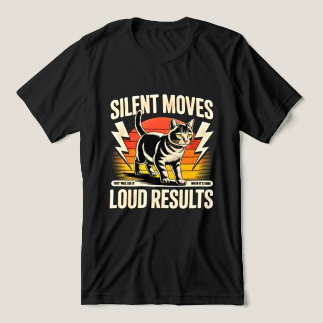 Cat Lover Bold Motivational Tee (Design frontal)