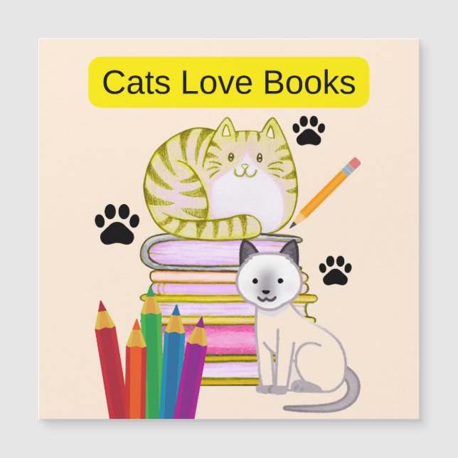 Cat Loves Books (Frente)