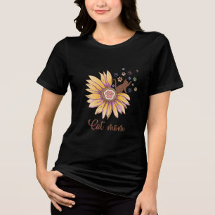 Cat Mãe - Design de Gato Floral Bonito