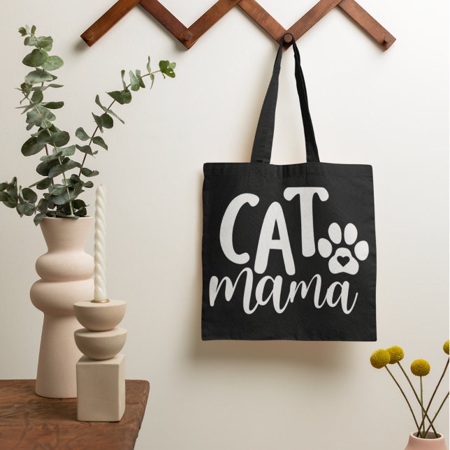 Cat Mama Tote Bag (Criador carregado)