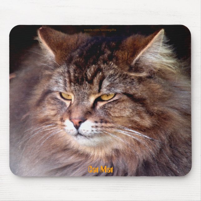 "Cat Mat" Maine Coon Mousepad amante de gatos (Frente)