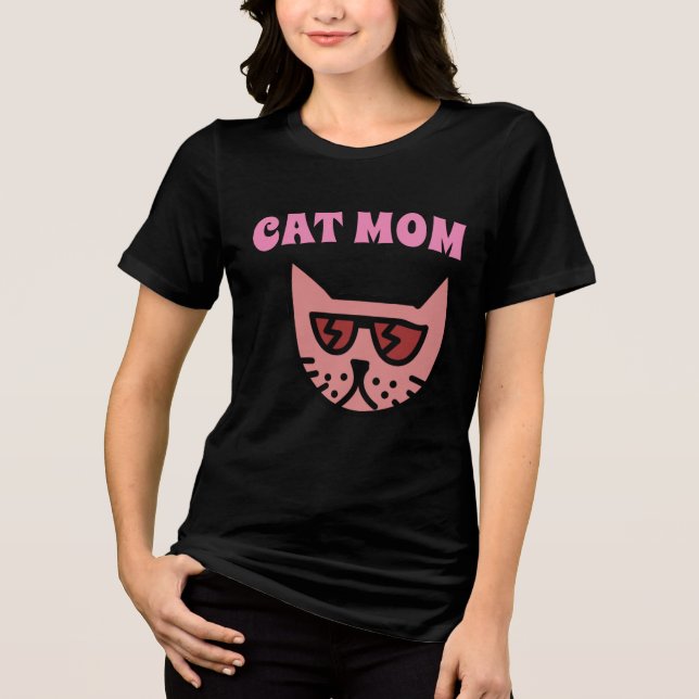 CAT MOM LADIS T-SHIRTS (Frente)