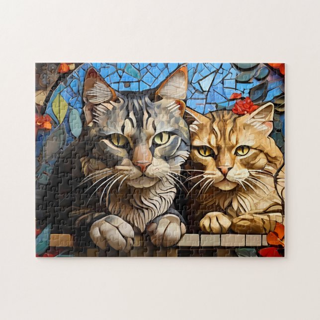Cat Mosaico, Quebra-cabeça (Horizontal)