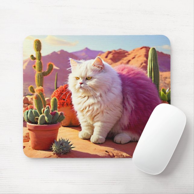 Cat mouse pad designed for cat lover (Com mouse)