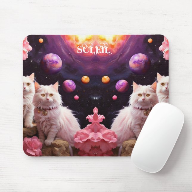 Cat Mouse Pad – Perfect Gift for Cat Lovers (Com mouse)
