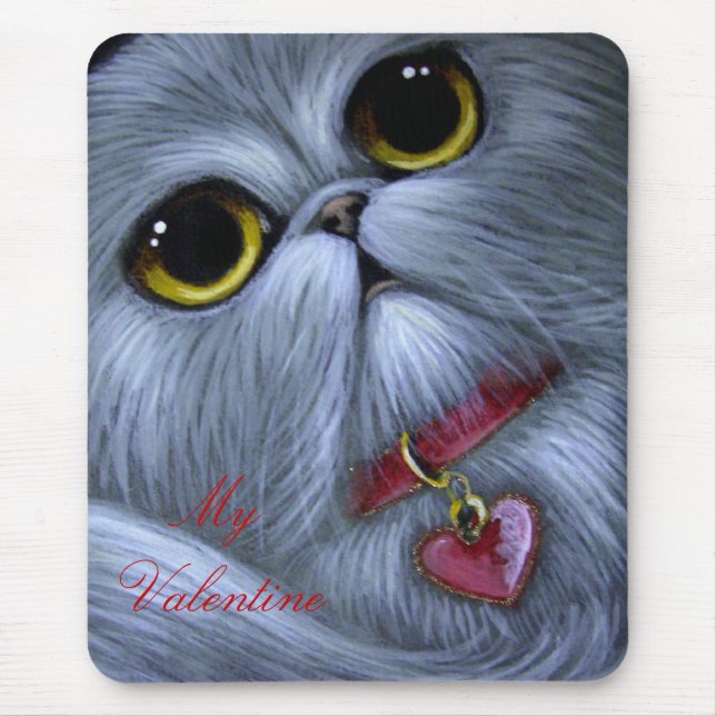 CAT PERSA DE PRATA - MEUS NAMORADOS Mousepad (Frente)