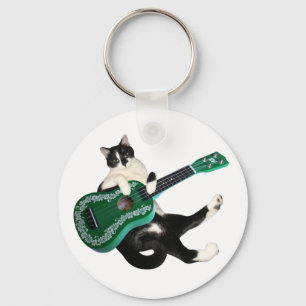 Cat Ukulele Chaveiro