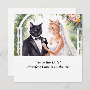 CAT WEDDING Salvar convite de data
